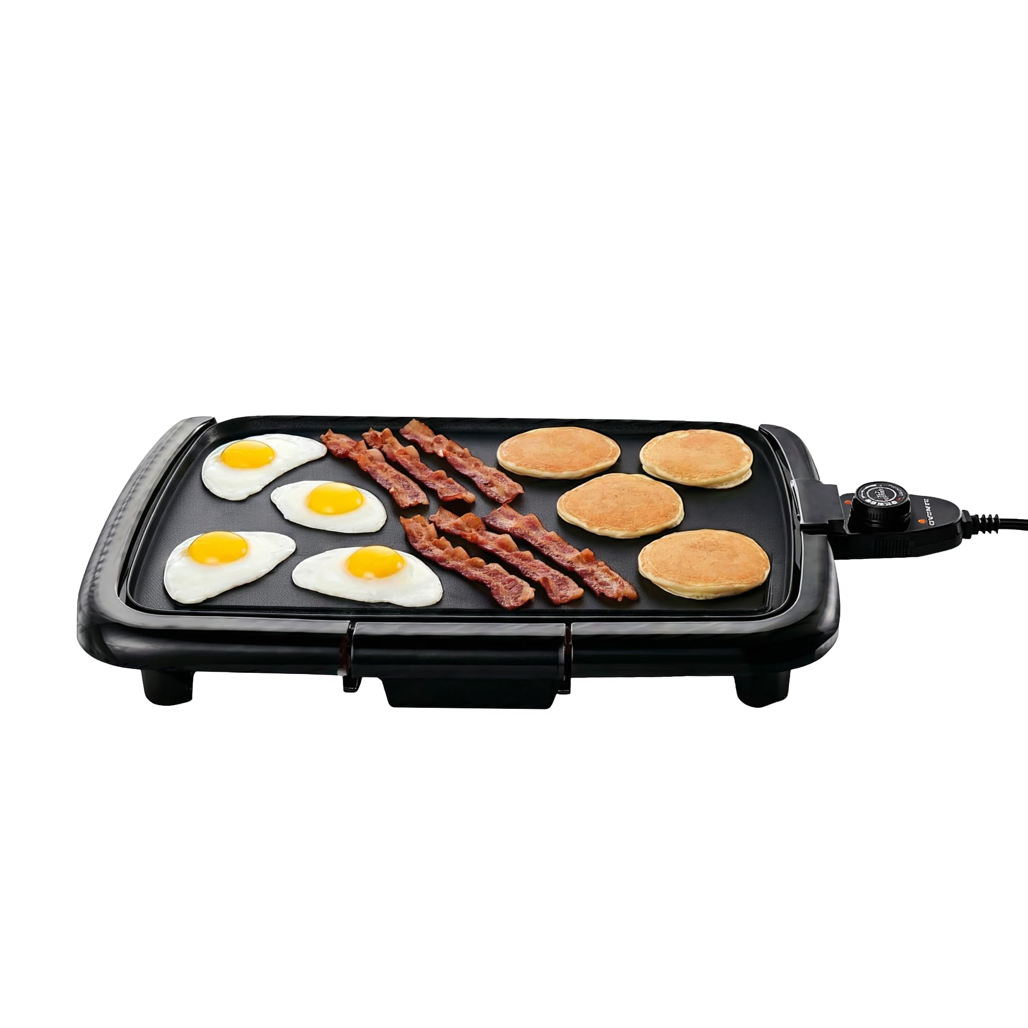 16x10 Inch Black Nonstick Adjustable Temp Griddle