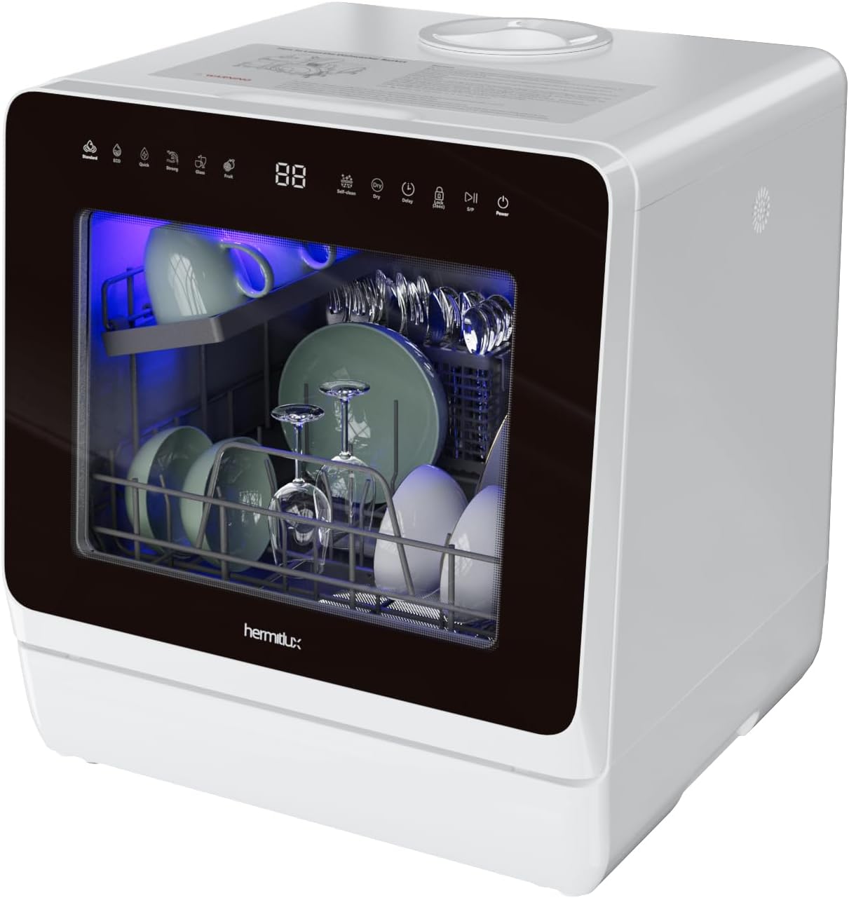 Portable Mini Countertop Dishwasher Built-in Water Tank