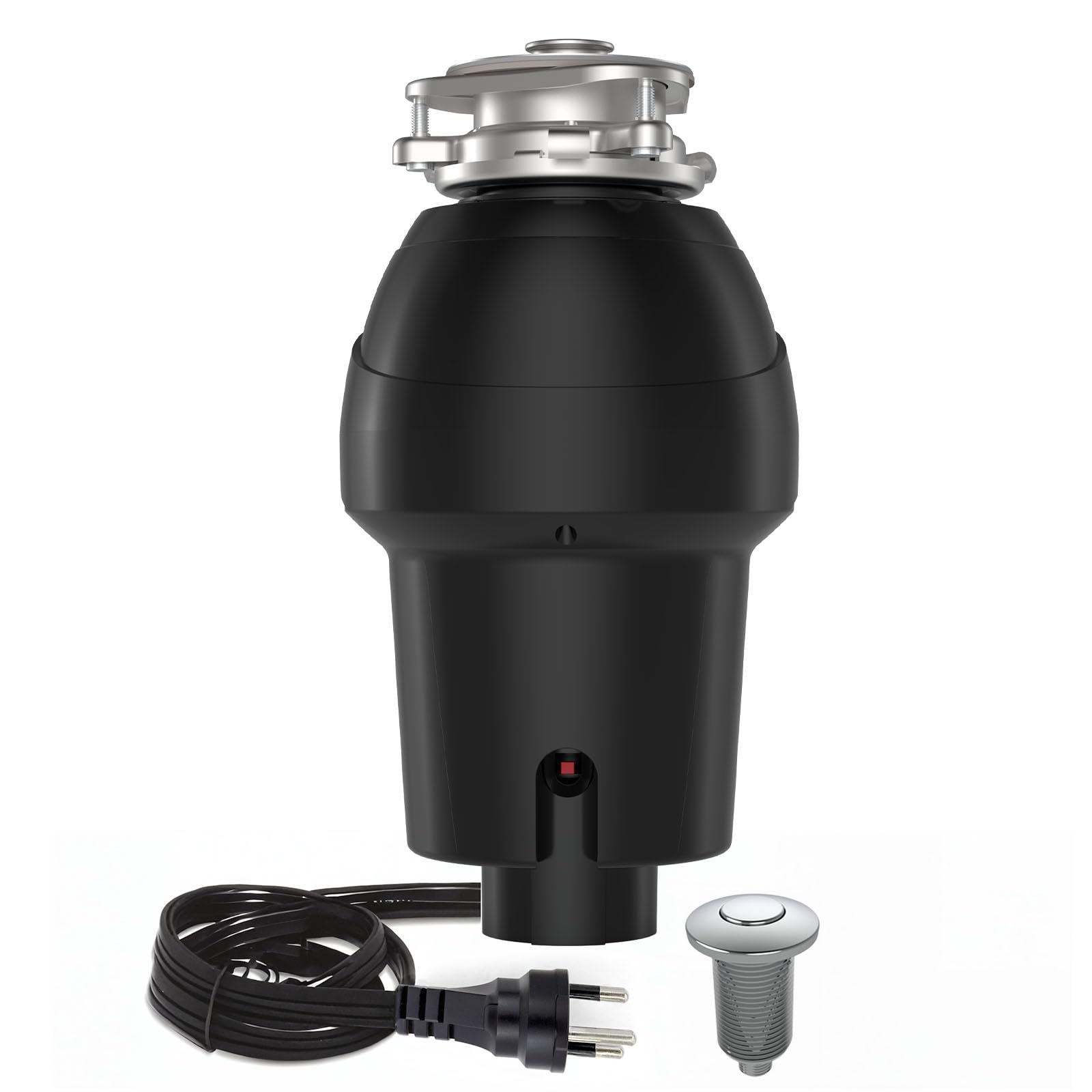 1 HP Black Compact Stainless Steel Kitchen Sink Garbage Disposal