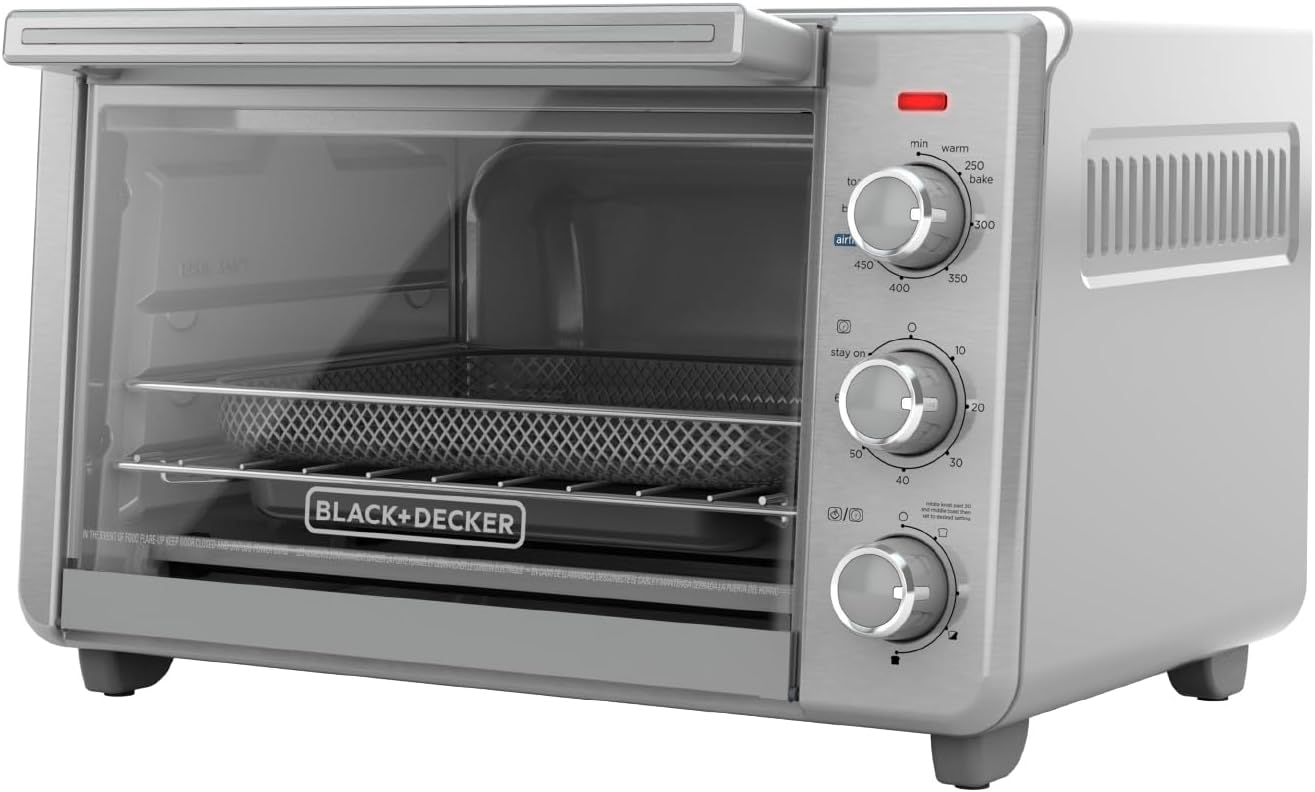 5-in-1 Stainless Steel 6-Slice Air Fry Toaster Oven
