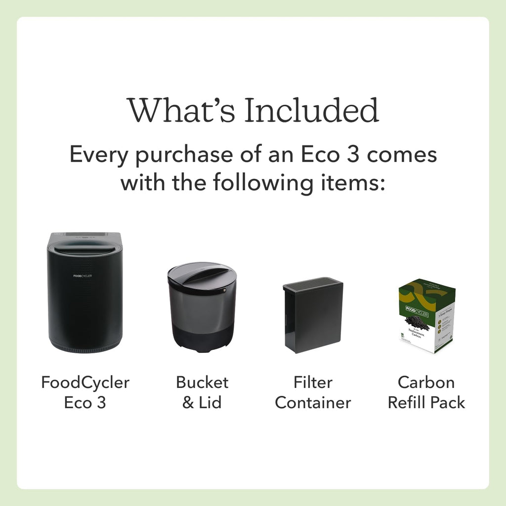 3.5L Grey Odorless Compact Countertop Kitchen Composter Bin