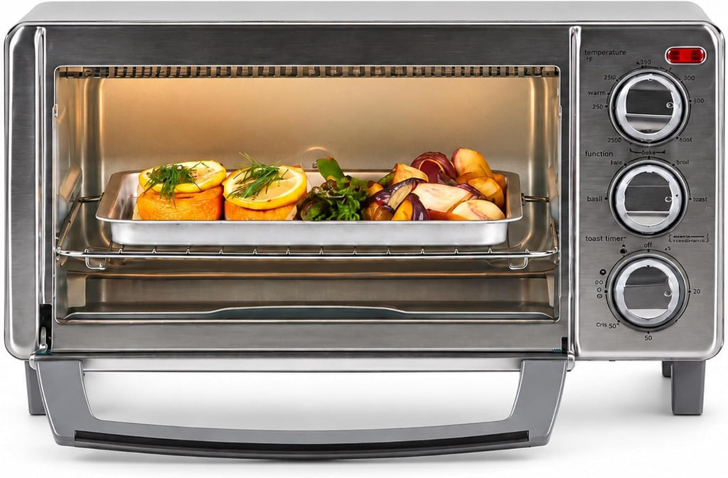 4-Slice Stainless Steel Convection Toaster Oven
