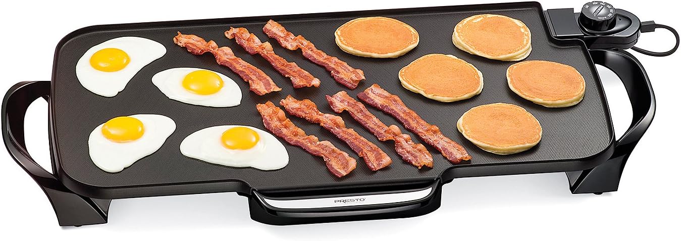 22 Inch Black Ceramic Nonstick Electric Griddle