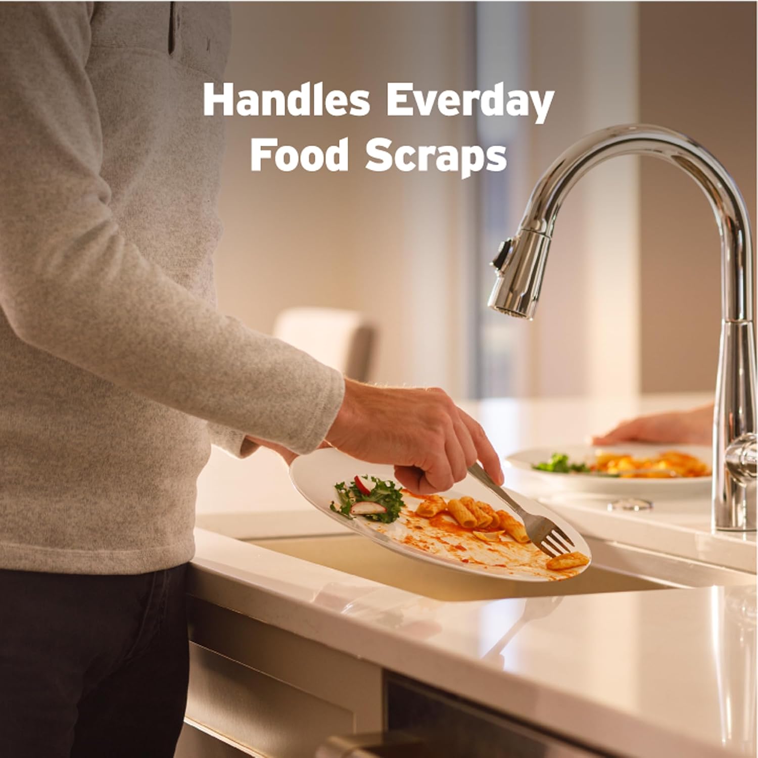 1/2 HP Continuous Feed Kitchen Food Waste Garbage Disposal