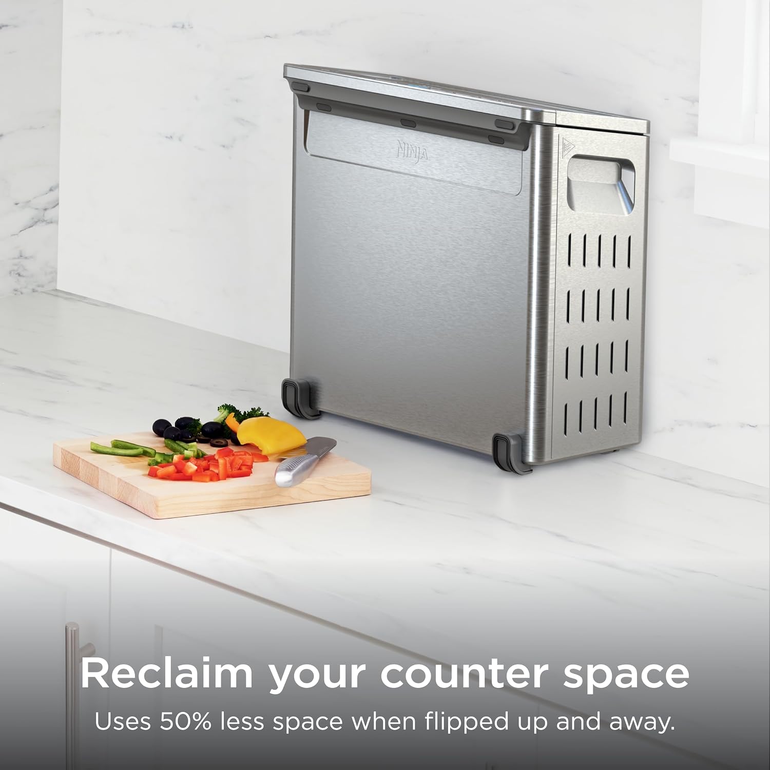 1800W 8-in-1 Stainless Steel Air Fryer Toaster Oven