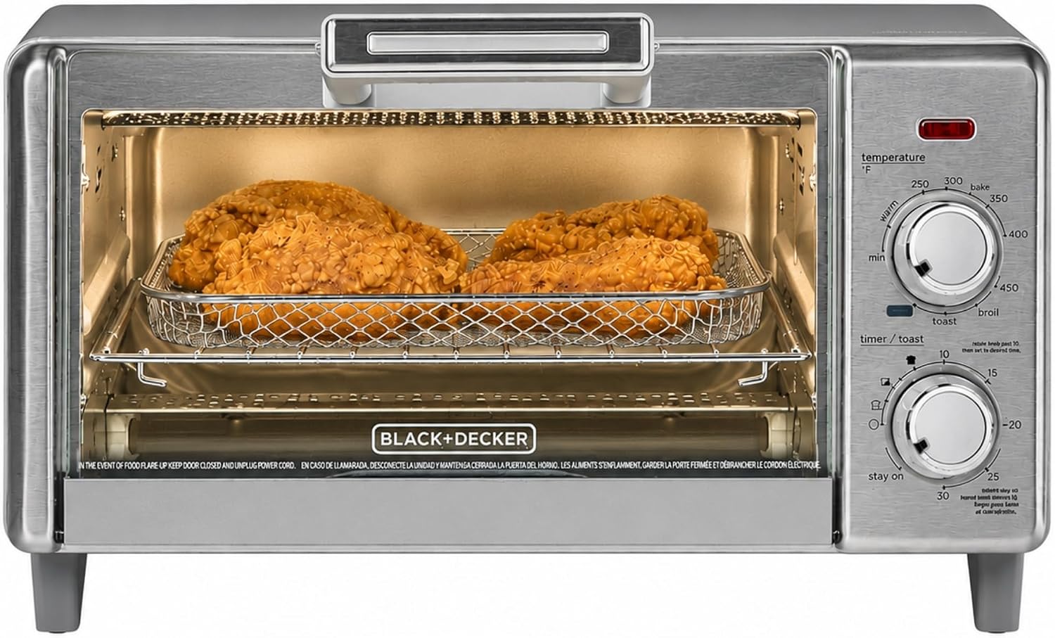 5-in-1 Stainless Steel Air Fry Toaster Oven