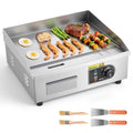 22 Inch 1600W Stainless Steel Commercial Griddle