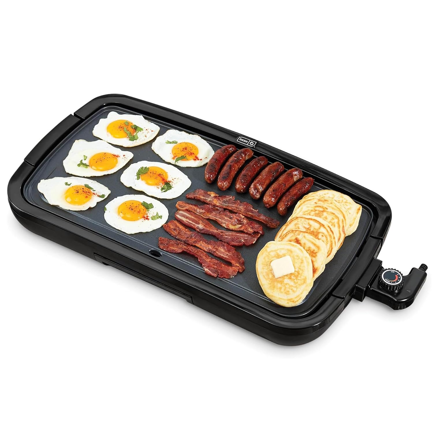 Black Nonstick Removable Plate Electric Griddle