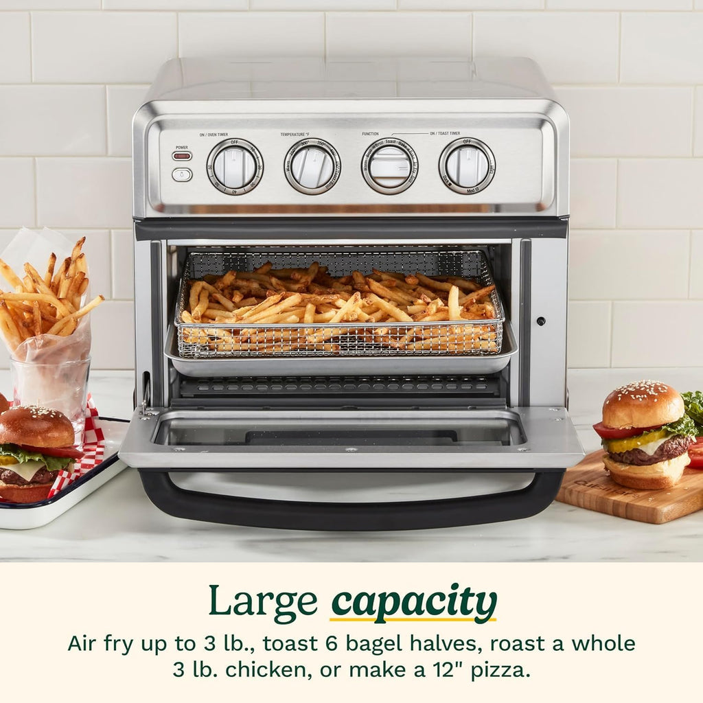1800W 8-in-1 Stainless Steel Air Fryer Toaster Oven