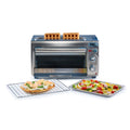 2-in-1 Stainless Steel Toaster Oven 60 Min Timer