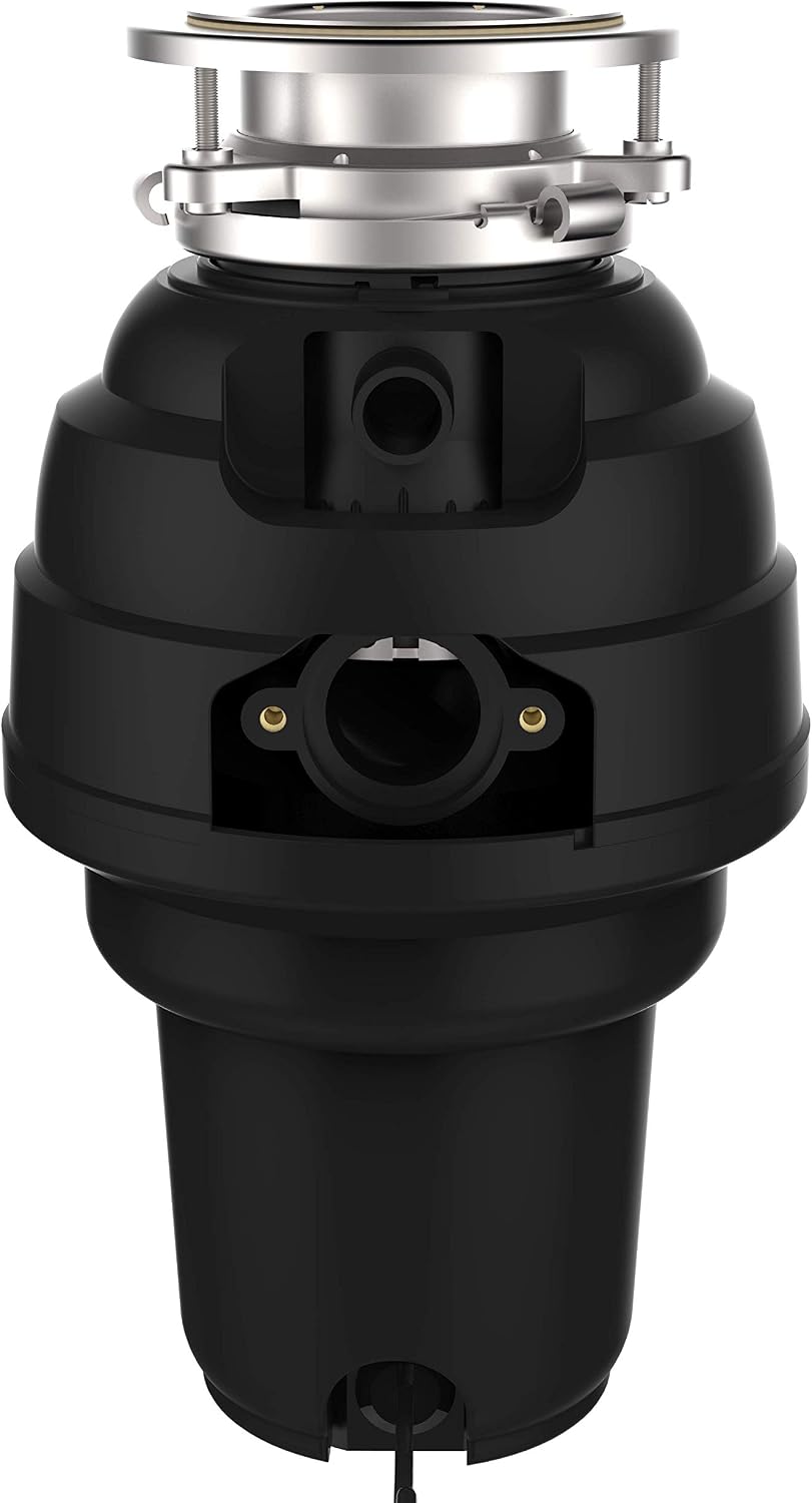 1-1/4 HP Black Anti-Jam Stainless Steel Garbage Disposal