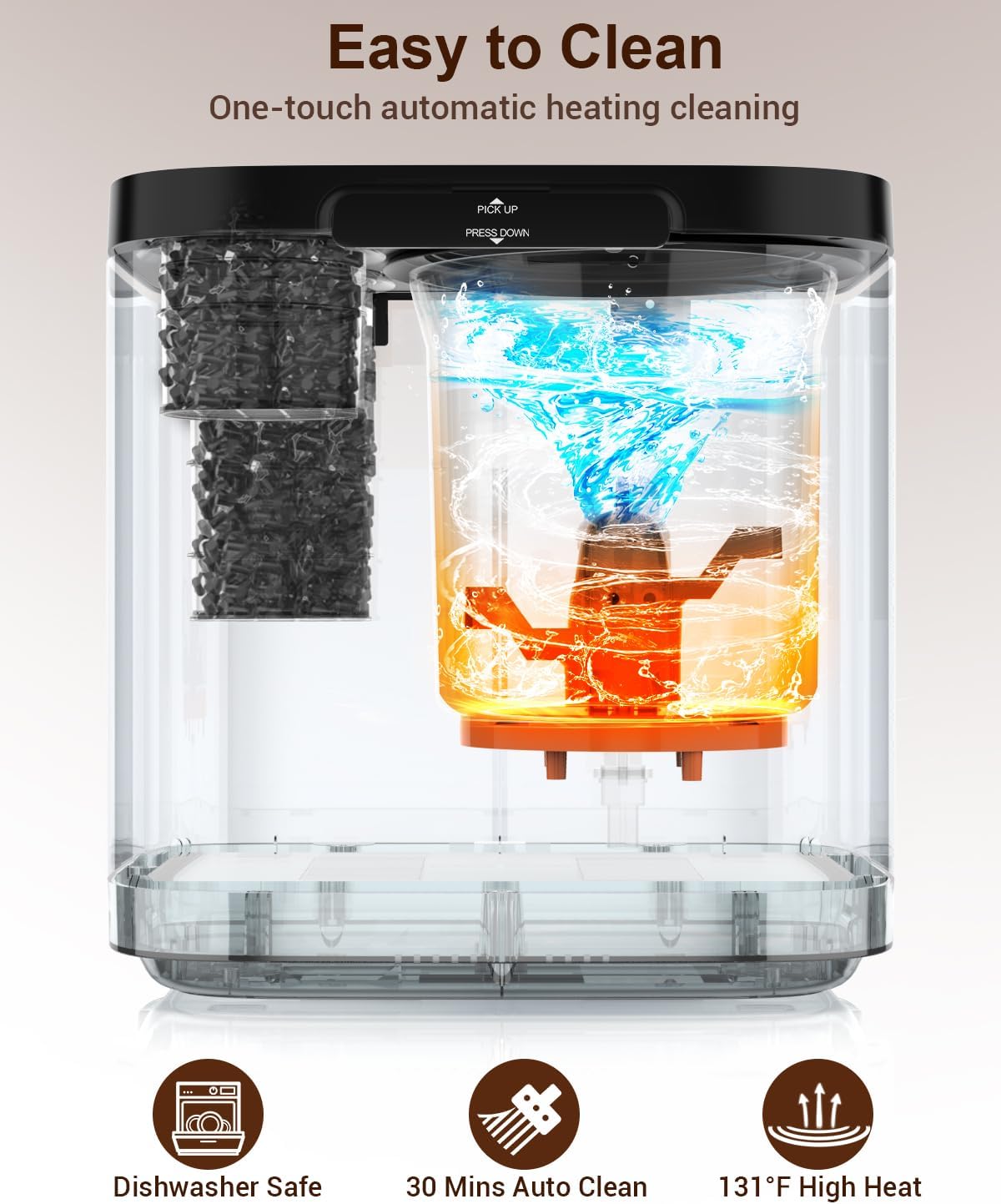 4L Smart Auto-Clean Odorless Indoor Kitchen Electric Composter Machine
