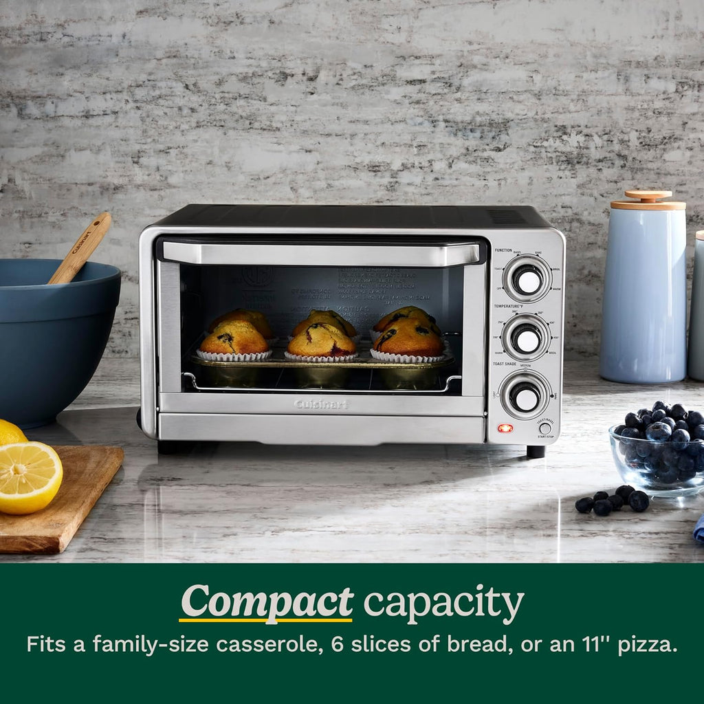 1800W Stainless Steel Countertop Toaster Oven Broiler