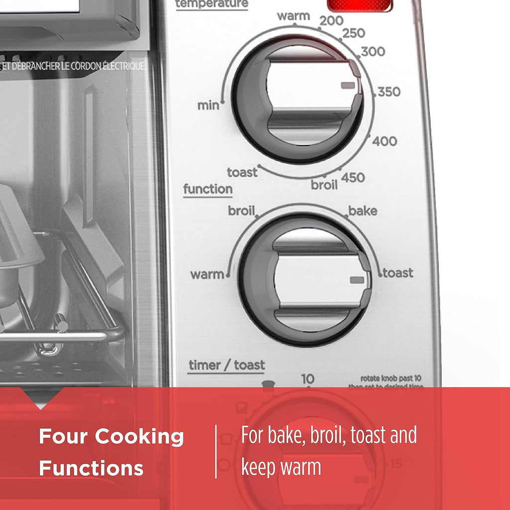 4-Slice Stainless Steel Convection Toaster Oven