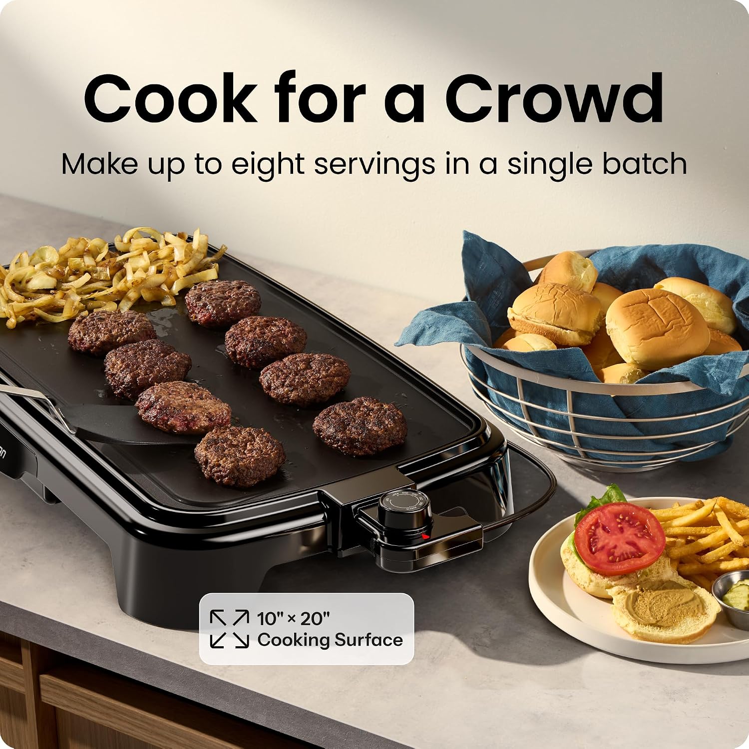 10x20 Inch XL Nonstick Immersible Griddle
