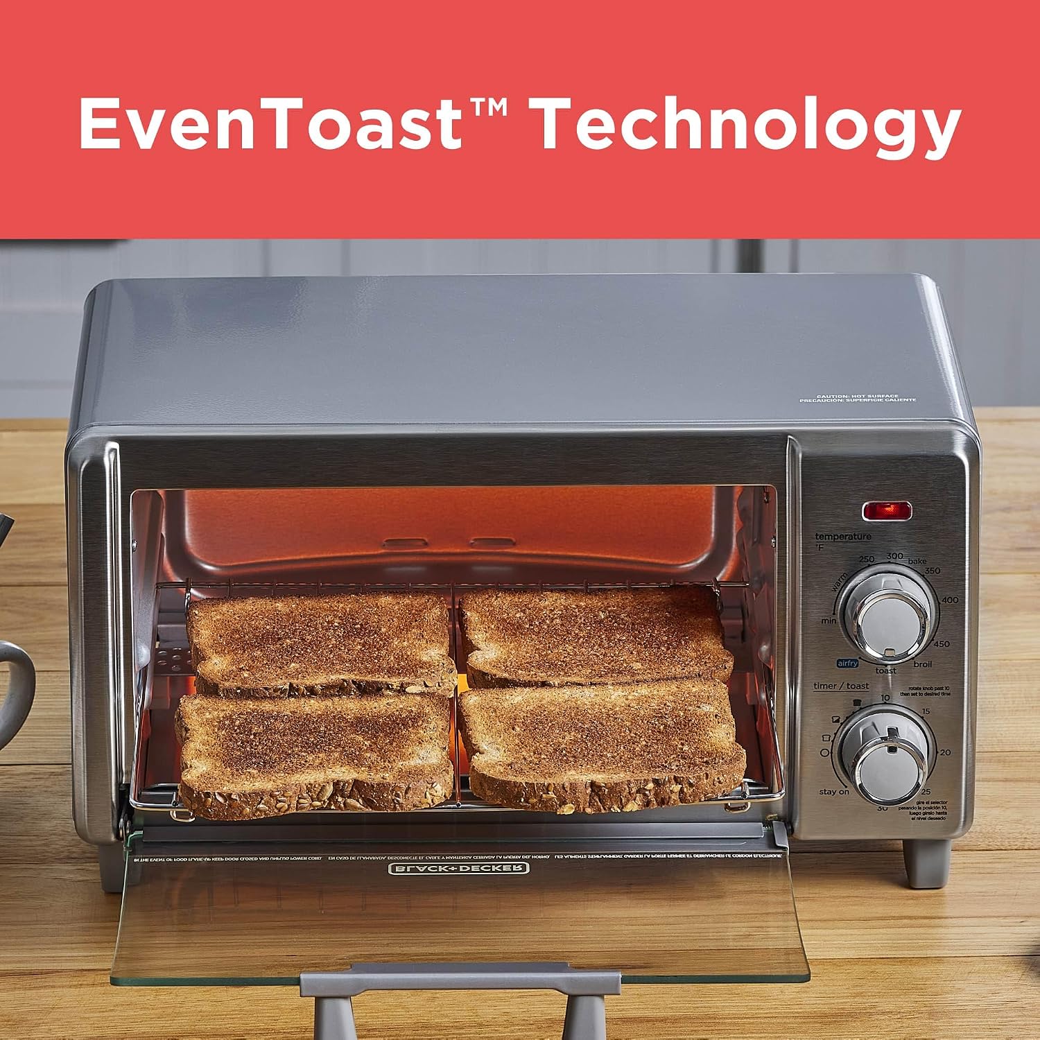5-in-1 Stainless Steel Air Fry Toaster Oven