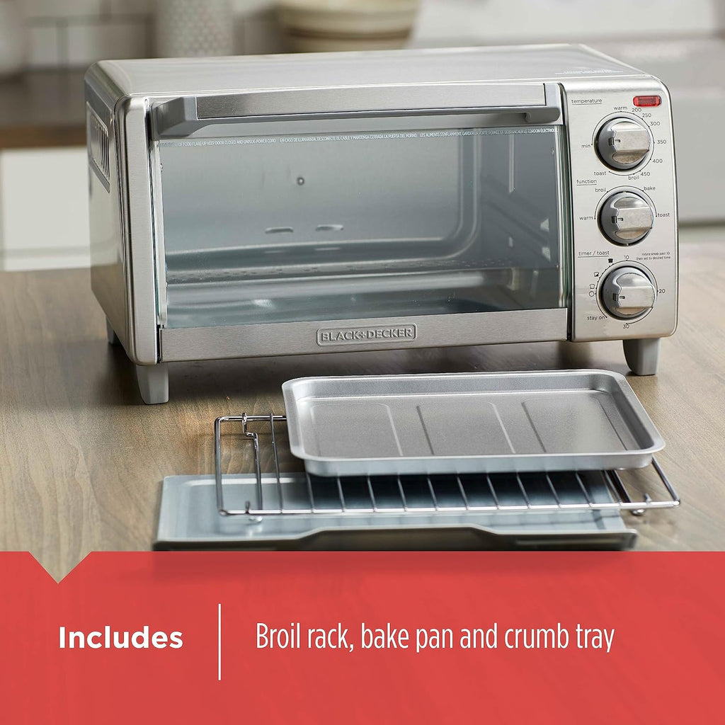 4-Slice Stainless Steel Convection Toaster Oven