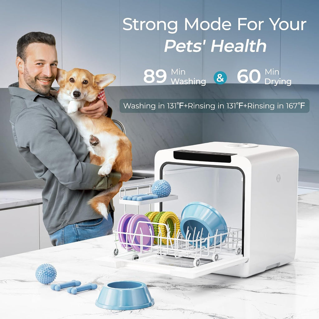 Portable Mini Dishwasher 8 Programs Self Clean Air Dry