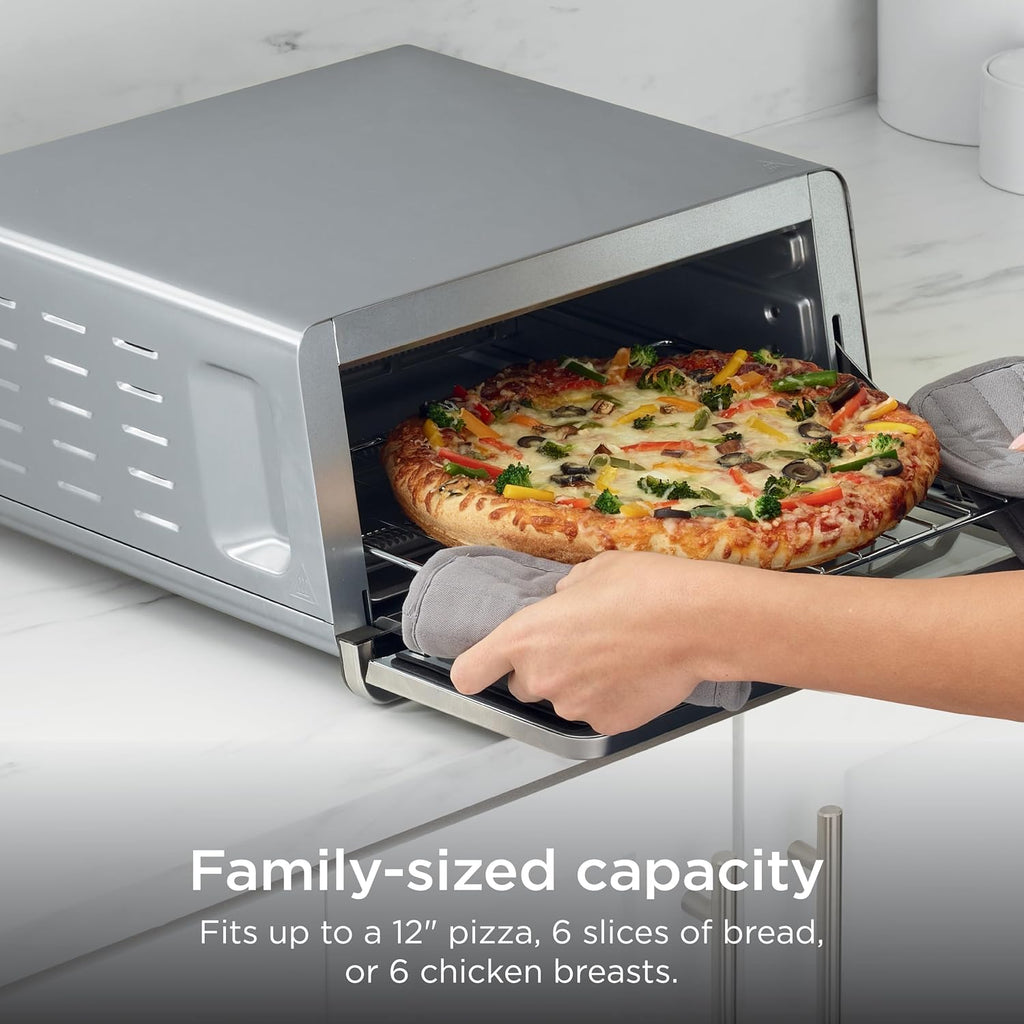 1800W 8-in-1 Stainless Steel Air Fryer Toaster Oven