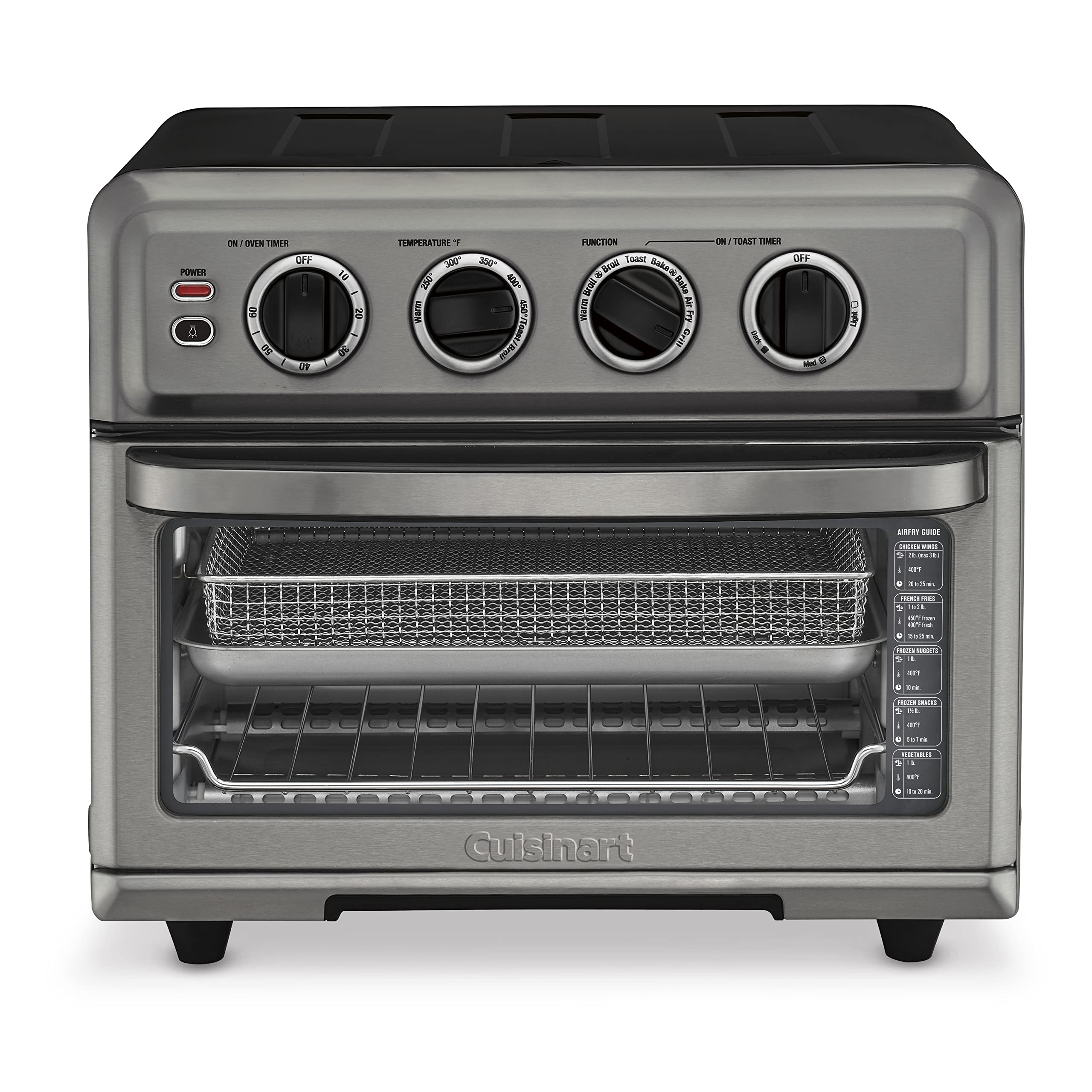 1800W 8-in-1 Stainless Steel Air Fryer Toaster Oven