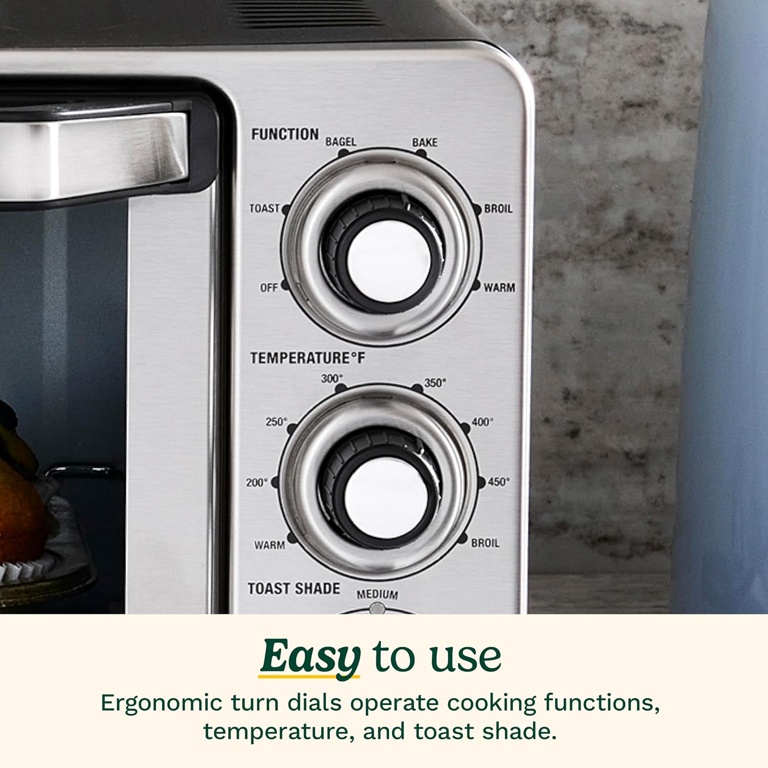 1800W Stainless Steel Countertop Toaster Oven Broiler