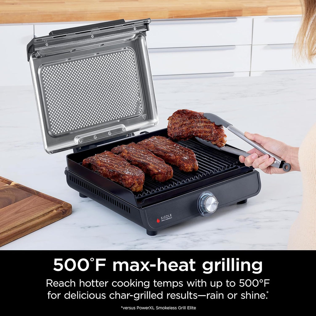 14 Inch Silver Nonstick Indoor Grill Griddle